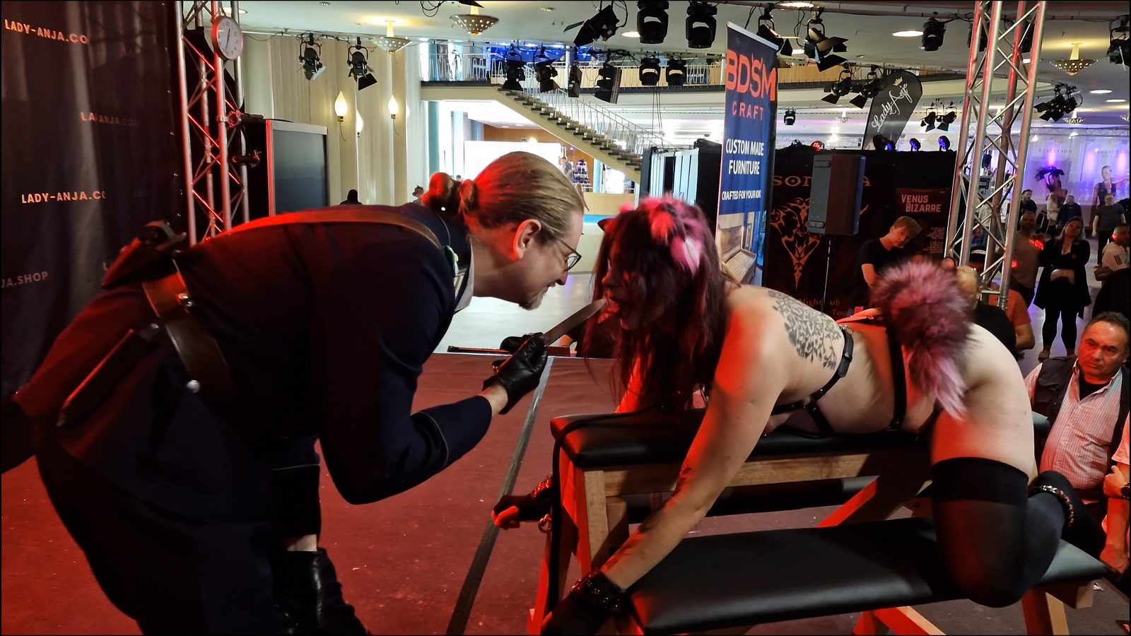 Shibari performance at Venus Berlin 2025